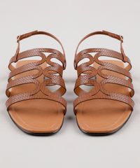 Rasteira-Feminina-Oneself-com-Textura-de-Cobra-Caramelo-9683136-Caramelo_4