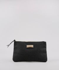 Necessaire-Feminina-Agua-de-Coco-Estampada-Bromelia-com-Palha-Preta-9797219-Preto_1