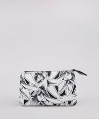 Necessaire-Feminina-Agua-de-Coco-Estampada-Bromelia-com-Palha-Preta-9797219-Preto_3