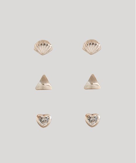 Kit-de-3-Brincos-Femininos-Folheados-Dourado-9775303-Dourado_1