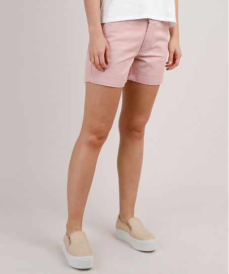Short-de-Sarja-Feminino-Midi--Rose-9816710-Rose_1