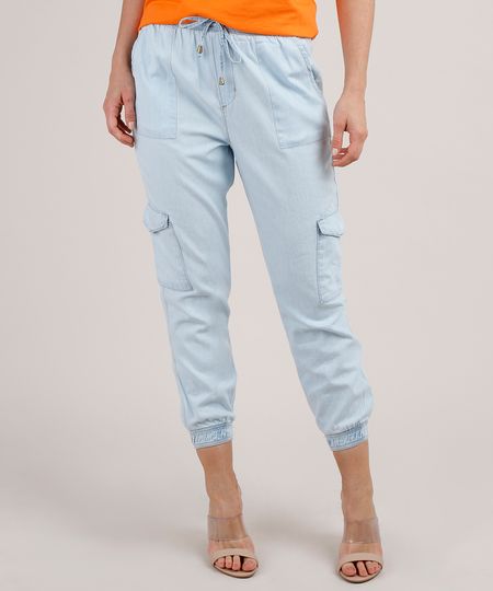 Calca-Jeans-Feminina-Jogger-Cargo-Azul-Claro-9818443-Azul_Claro_1