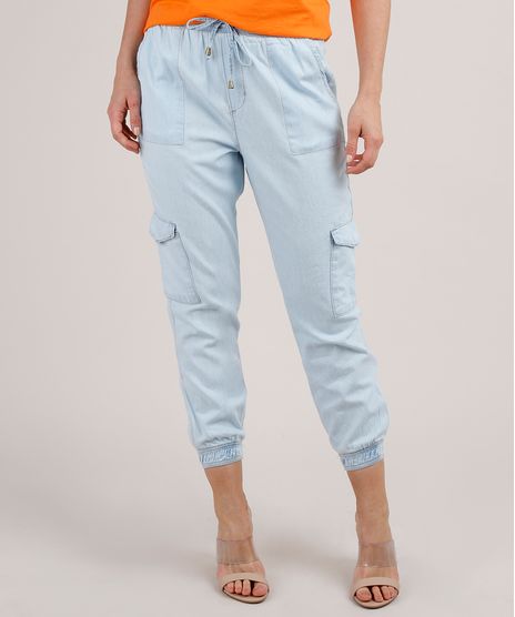 Calca-Jeans-Feminina-Jogger-Cargo-Azul-Claro-9818443-Azul_Claro_1