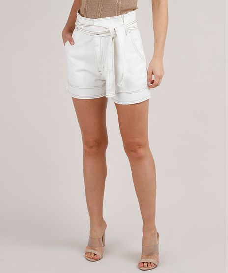 Short-Jeans-Feminino-Clochard-com-Barra-desfiada-e-Faixa-para-Amarrar-Off-White-9833566-Off_White_1