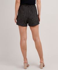 Short-Feminino-Cargo-Estampado-de-Poa-com-Cordao-Preto-9789586-Preto_2