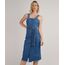 Vestido-Jeans-Feminino-Midi-com-Botoes-e-Faixa-para-Amarrar-Alca-Larga-Azul-Medio-9830495-Azul_Medio_1