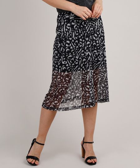 Saia-Feminina-Midi-em-Tule-Estampada-Preta-9792798-Preto_1 Saia-Feminina-Midi-em-Tule-Estampada-Preta-9792798-Preto_1