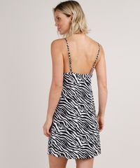 Camisola-Feminina-Estampada-Animal-Print-Zebra-com-Renda-Alca-Fina-Preta-9711150-Preto_2