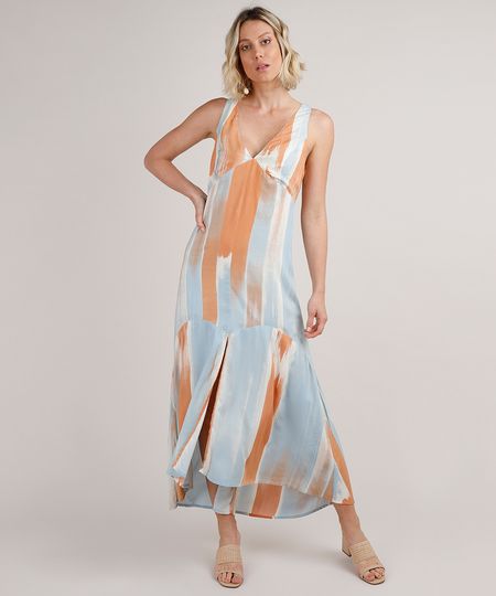 Vestido-Feminino-Longo-Estampado-com-Fenda-Alca-Larga-Azul-Claro-9681373-Azul_Claro_1