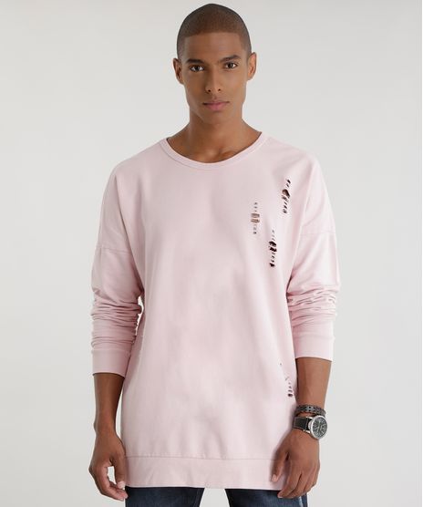Blusao-Longo-em-Moletom-com-Puidos-Rosa-Claro-8569140-Rosa_Claro_1