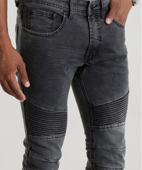 calça jeans biker jogger