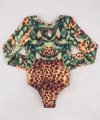 Maio-Body-Infantil-Agua-de-Coco-Estampado-Bananeira-Animal-Print-Onca-Manga-Longa-com-Protecao-UV50--Caramelo-9776570-Caramelo_6