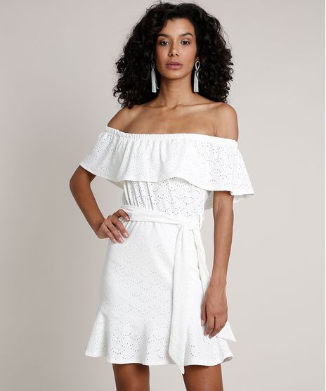 Vestido-Feminino-Curto-Ciganinha-em-Laise-com-Faixa-para-Amarrar-Off-White-9821202-Off_White_1