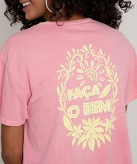Blusa-Feminina--Faca-o-Bem--Manga-Curta-Decote-Redondo-Rosa-9786085-Rosa_4