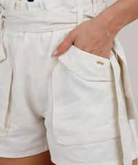 Short-Feminino-Salinas-Clochard-com-Linho-e-Bolsos-Bege-Claro-9810536-Bege_Claro_4