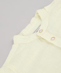 Camisa-Infantil-com-Bolso-Manga-Curta-Gola-Padre-Amarela-Claro-9670883-Amarelo_Claro_5