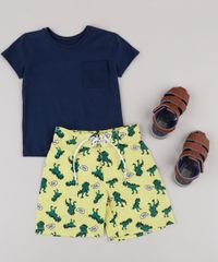 Bermuda-Surf-Infantil-Estampada-de-Dinossauros-com-Bolso-Verde-9667558-Verde_3