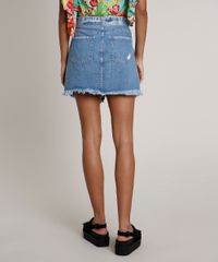 Saia-Jeans-Destroyed-com-Rasgos-e-Cinto-Azul-Medio-9832392-Azul_Medio_2