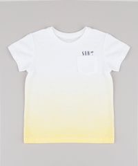 Camiseta-Infantil-Degrade--Sun--com-Bolso-Manga-Curta-Off-White-9780074-Off_White_1