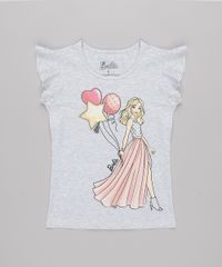 Blusa-Infantil-Barbie-com-Babado-na-Manga-Cinza-Mescla-Claro-9762715-Cinza_Mescla_Claro_1