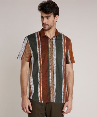 Camisa-Masculina-Agua-de-Coco-Tradicional-Estampada-Cesto-Listrado-Manga-Curta-Verde-Escuro-9727427-Verde_Escuro_1