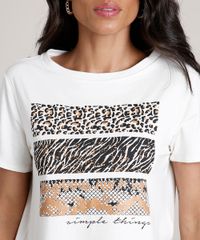 Blusa-Feminina-Animal-Print--Simple-Things--Manga-Curta-Decote-Redondo-Off-White-9835804-Off_White_4