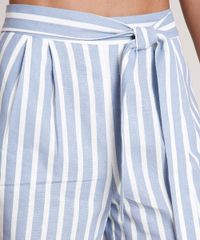 Short-Feminino-Listrado-em-Linho-com-Faixa-para-Amarrar-Azul-Claro-9684644-Azul_Claro_4