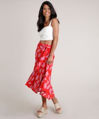Saia-Feminina-Midi-Estampada-de-Folhagem-em-Linho-com-Botoes-Vermelha-9685464-Vermelho_3