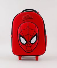 Mochila Homem Aranha Infantil com Rodinhas