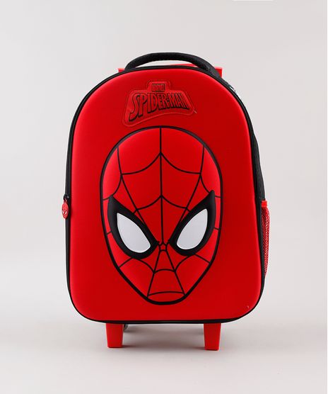 Mochila Homem Aranha Infantil com Rodinhas