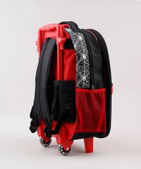 Mochila Homem Aranha Infantil com Rodinhas traseira