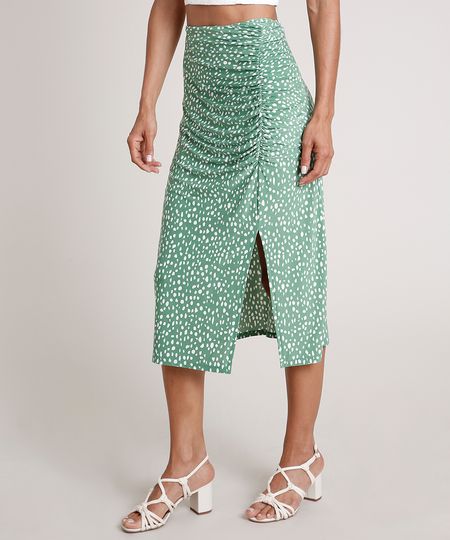 Saia-Feminina-Midi-Estampada-de-Poa-com-Fenda-Verde-9788029-Verde_1 Saia-Feminina-Midi-Estampada-de-Poa-com-Fenda-Verde-9788029-Verde_1