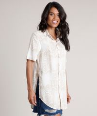 Camisa-Feminina-Longa-Estampada-Animal-Print-Cobra-Manga-Curta-Off-White-9685466-Off_White_1