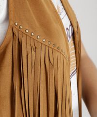 Colete-em-Suede-com-Franjas-Caramelo-8482378-Caramelo_4