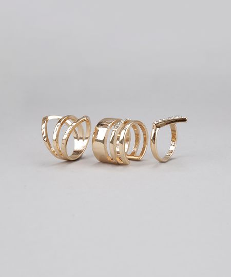 Kit-de-3-Aneis-Dourado-8514091-Dourado_1 Kit-de-3-Aneis-Dourado-8514091-Dourado_1