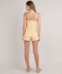 Short-Doll-Feminino-Estampado-Xadrez-Vichy-Amarelo-9733178-Amarelo_2