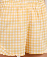 Short-Doll-Feminino-Estampado-Xadrez-Vichy-Amarelo-9733178-Amarelo_4