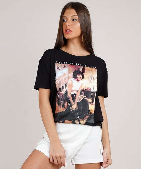 Blusa-Feminina-de-Banda-Queen-Pride-Freddie-Mercury-Manga-Curta-Decote-Redondo-Preta-9577530-Preto_1