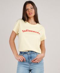 Blusa-Feminina--Influencer--Ampla-Manga-Curta-Decote-Redondo-Amarela-Claro-9840897-Amarelo_Claro_1
