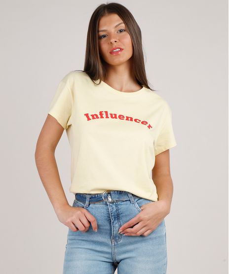 Blusa-Feminina--Influencer--Ampla-Manga-Curta-Decote-Redondo-Amarela-Claro-9840897-Amarelo_Claro_1
