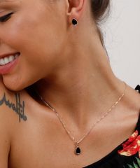 Kit-de-Brinco---Colar-Femininos-Folheados-com-Gota-Dourado-9775326-Dourado_2