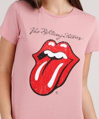 Blusa-Feminina-de-Banda-The-Rolling-Stones-Manga-Curta-Decote-Redondo-Rose-Escuro-9779159-Rose_Escuro_4