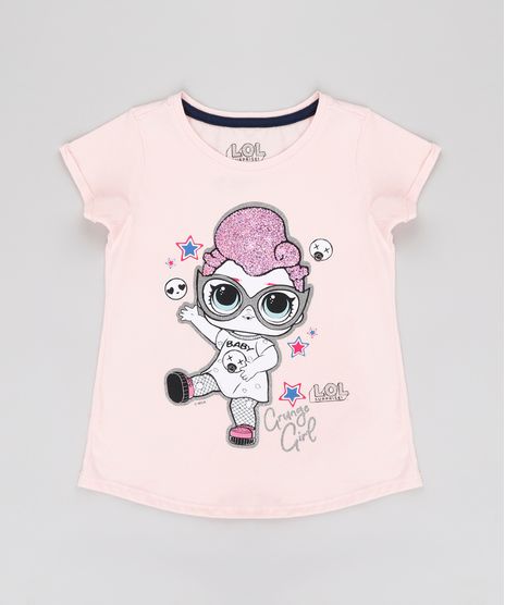 Blusa-Infantil-LOL-Suprise-com-Brilho-Manga-Curta-Rosa-Claro-9812245-Rosa_Claro_1