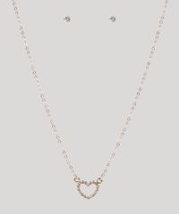 Kit-de-Brinco---Colar-Femininos-Folheados-com-Coracao-e-Strass-Dourado-9775327-Dourado_1