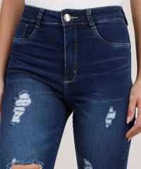 Calca-Jeans-Feminina-Sawary-Cigarrete-Push-up-Cintura-Alta-Destroyed-Azul-Escuro-9855743-Azul_Escuro_4
