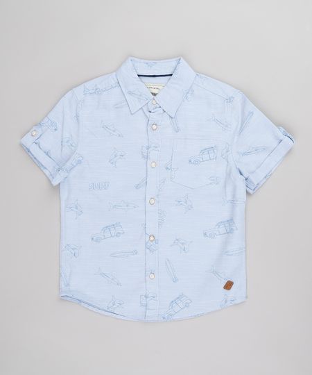Camisa-Infantil-Estampado-de-Surf-com-Bolso-Manga-Curta--Azul-Claro-9671176-Azul_Claro_1