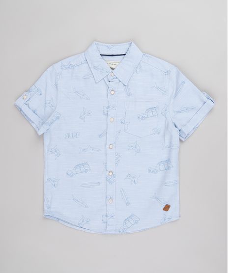 Camisa-Infantil-Estampado-de-Surf-com-Bolso-Manga-Curta--Azul-Claro-9671176-Azul_Claro_1