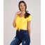 Blusa-Feminina-Cropped-Canelada-com-No-Manga-Curta-Decote-V-Amarela-9528490-Amarelo_1_1