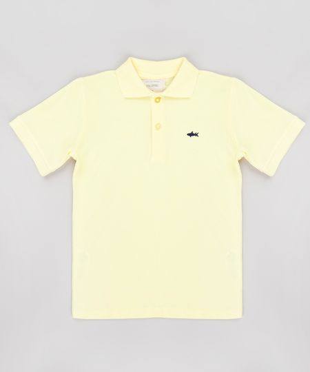 Polo-Infantil-em-Piquet-com-Bordado-de-Tubarao-Manga-Curta-Amarela-Claro-8435761-Amarelo_Claro_1 Polo-Infantil-em-Piquet-com-Bordado-de-Tubarao-Manga-Curta-Amarela-Claro-8435761-Amarelo_Claro_1