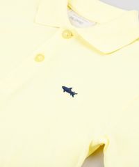Polo-Infantil-em-Piquet-com-Bordado-de-Tubarao-Manga-Curta-Amarela-Claro-8435761-Amarelo_Claro_3